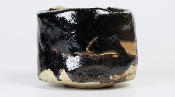 鯉江良二　引出し黒茶碗