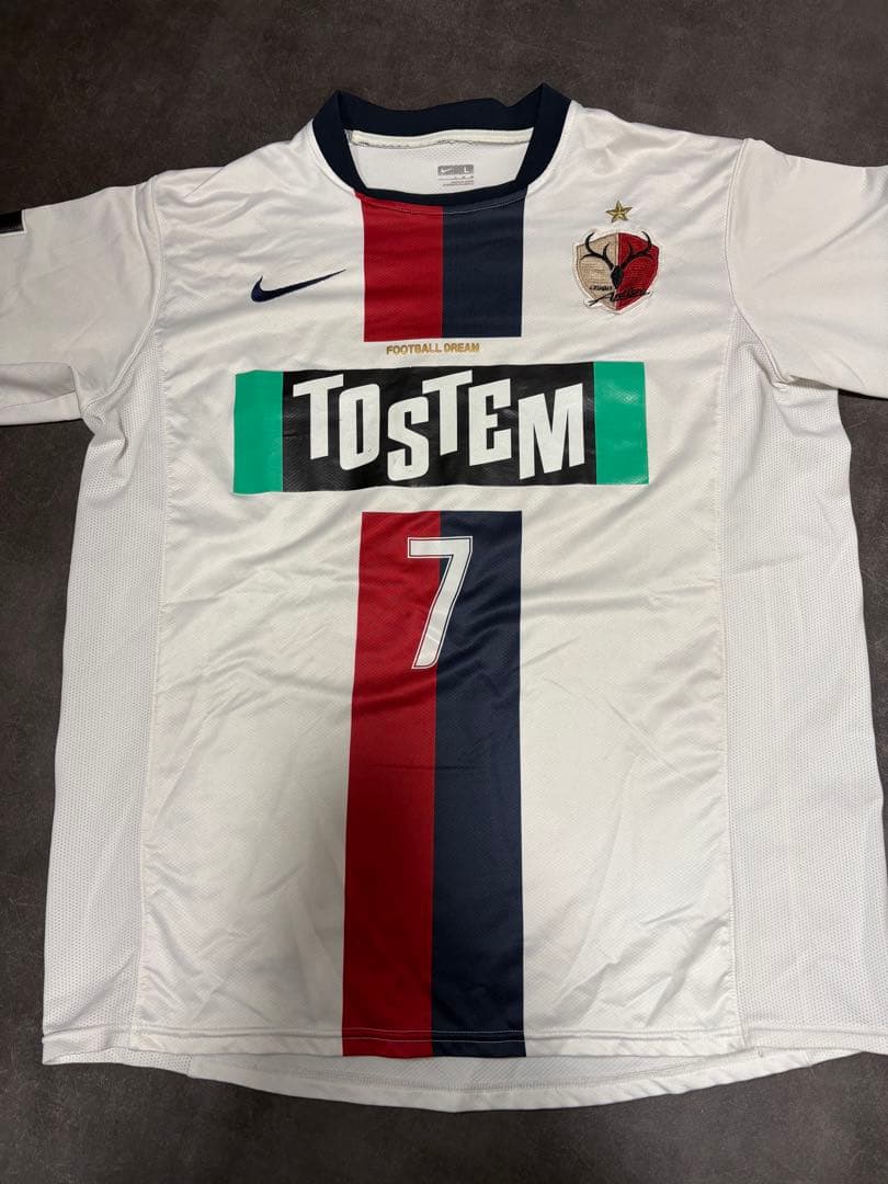 鹿島アントラーズ 2009 アウェーユニ TOSTEM 縦ロゴ