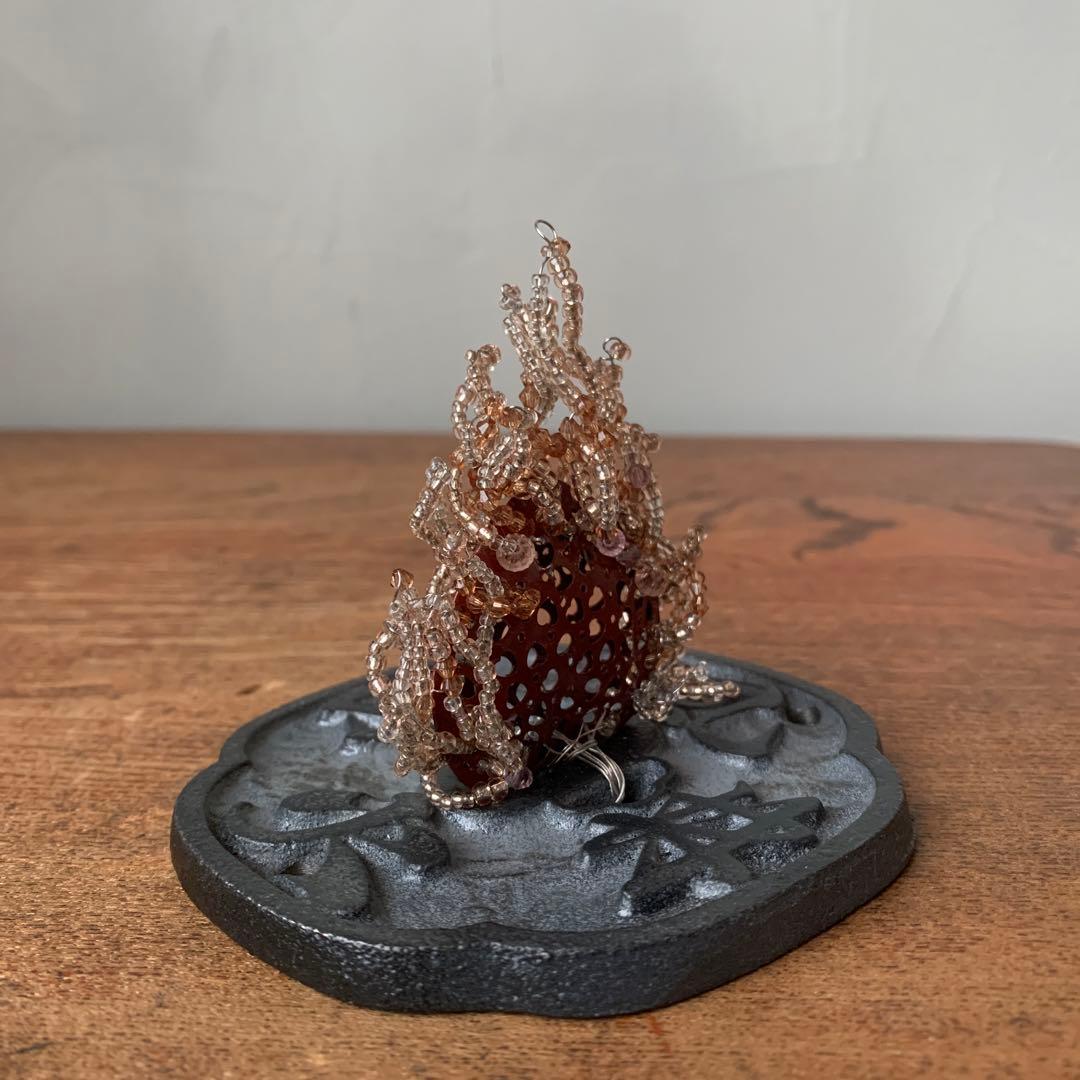 妻の作った　文鎮　風林火山　炎のたからもの　静かに燃える火のペーパーウエイト