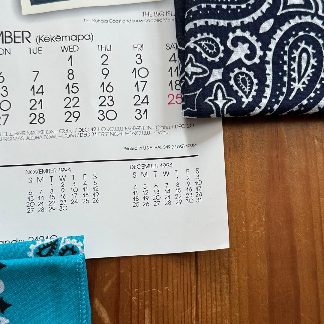93年旧ロゴHAWAIIAN AIRハワイアン航空オリジナルカレンダーポスター1