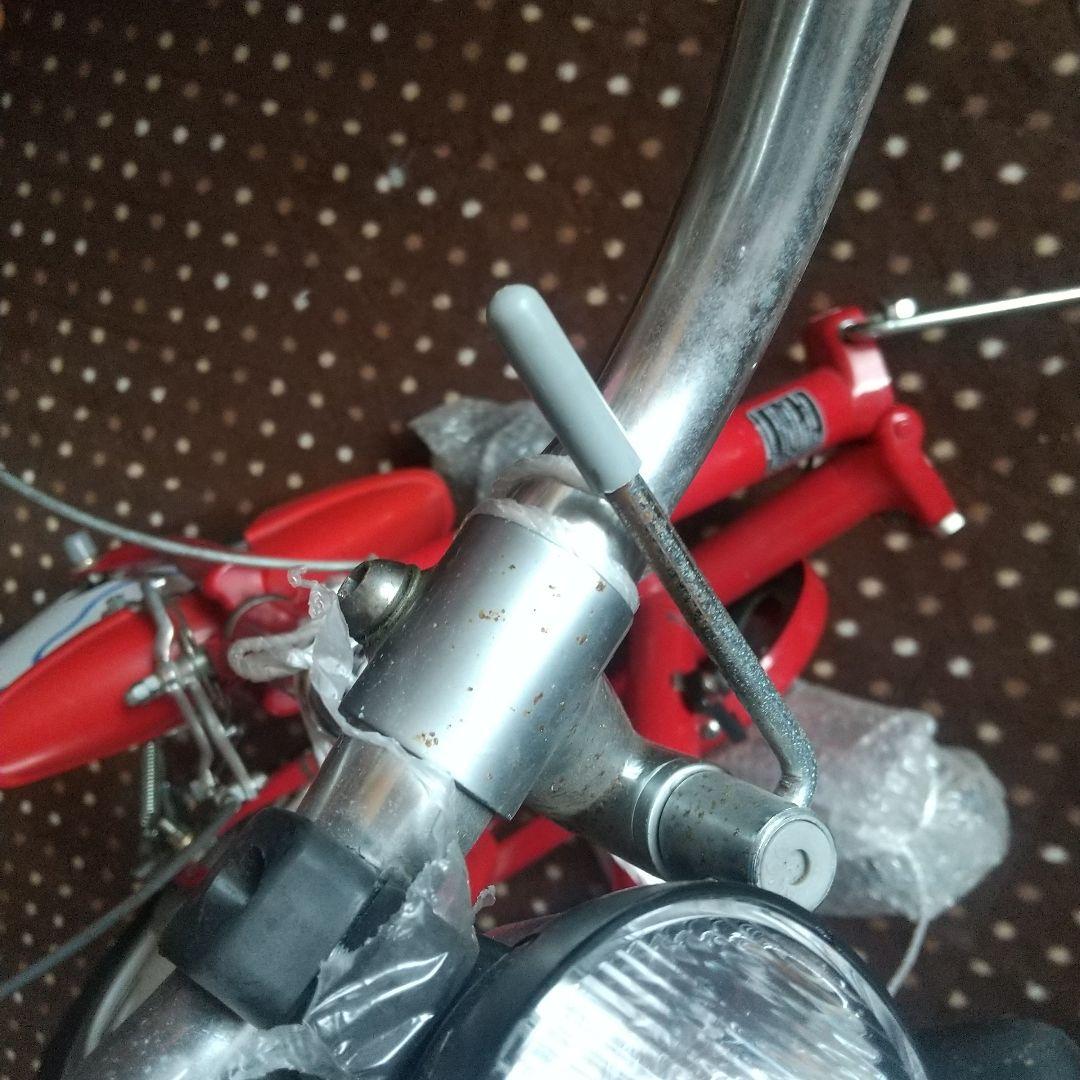 激レア マーチャリ 日産マーチ ノベルティ　折り畳み自転車　赤色　I LOVE