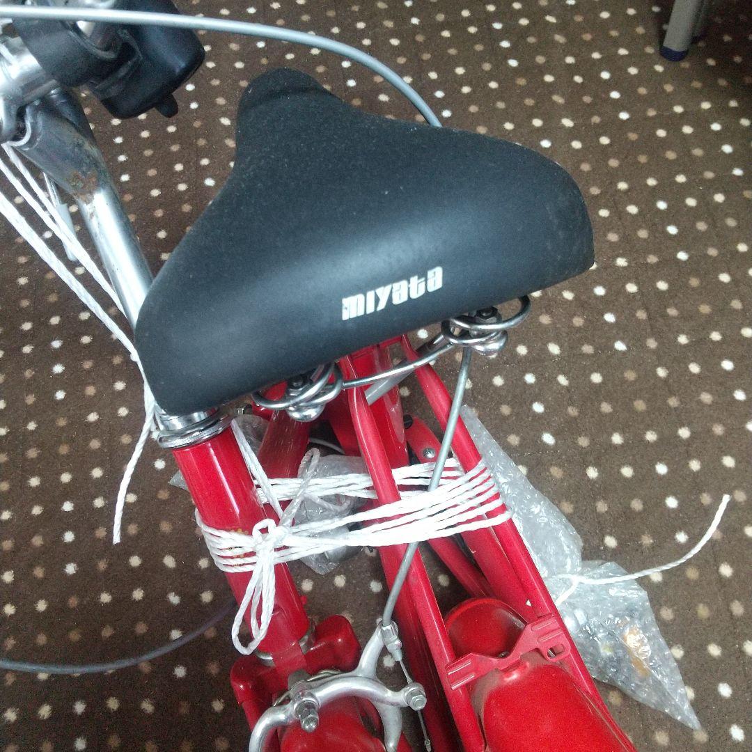 激レア マーチャリ 日産マーチ ノベルティ　折り畳み自転車　赤色　I LOVE