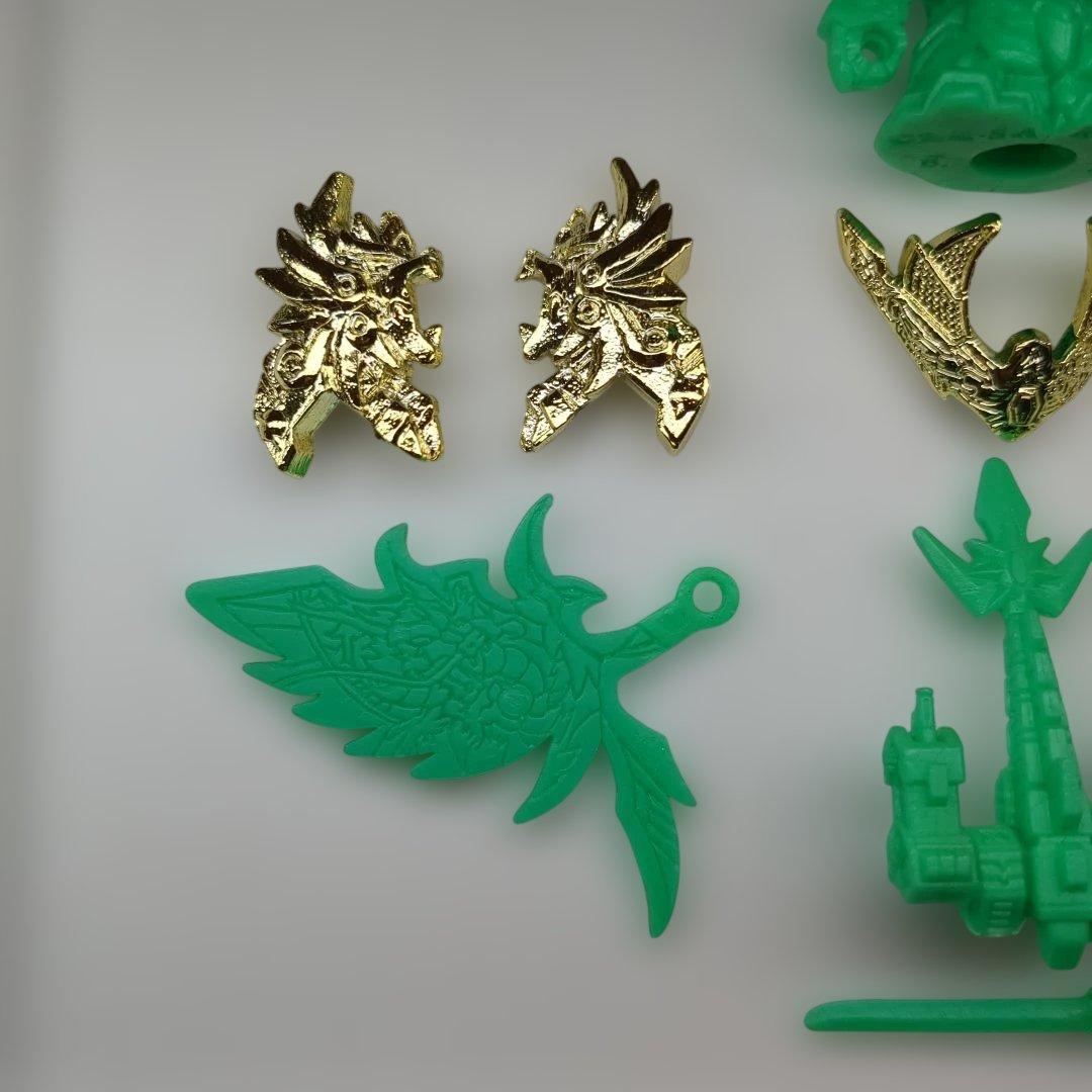 輝神大将軍　獅龍凰　ガン消し 金メッキ