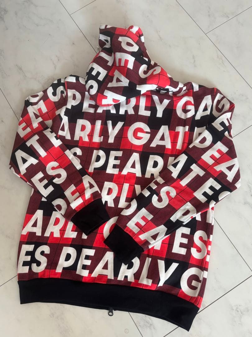 パーリーゲイツ　パーカー・裏起毛スカート・バイザー付き　セットアップ