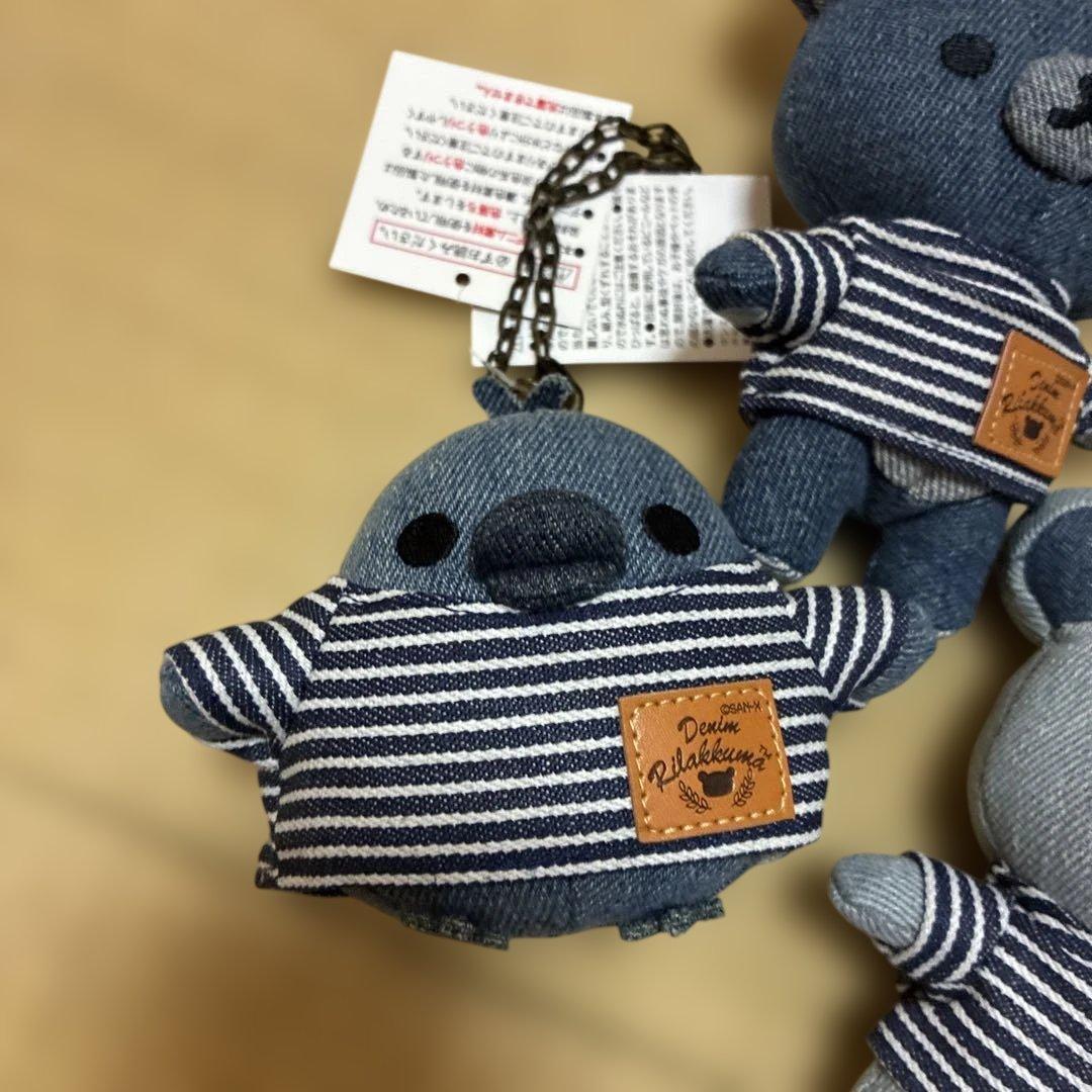 左下！リラックマ　ぬいぐるみ　デニムハウス限定　軽井沢