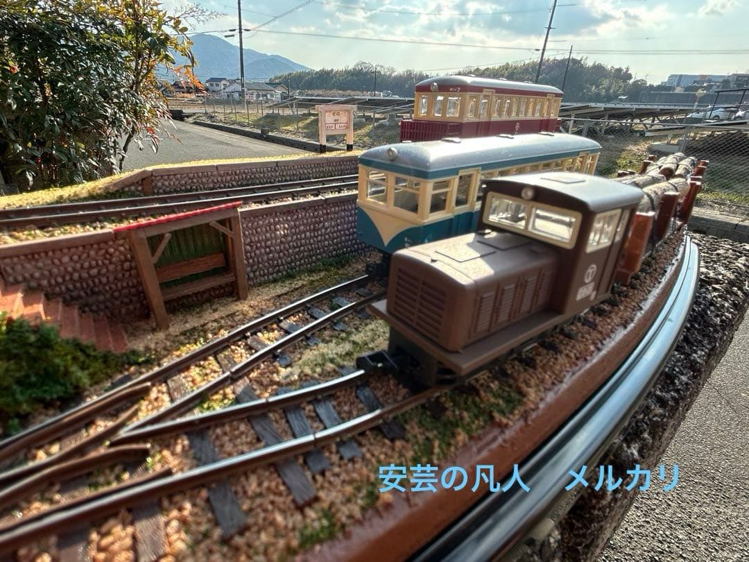 HOナロー(軌間9mm)55 ひな壇ヤードのある風景 アクリルケース付