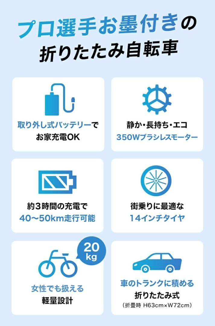 新品●TOHO GRIFIN● プロチーム監修 折り畳み電動アシスト自転車 軽量