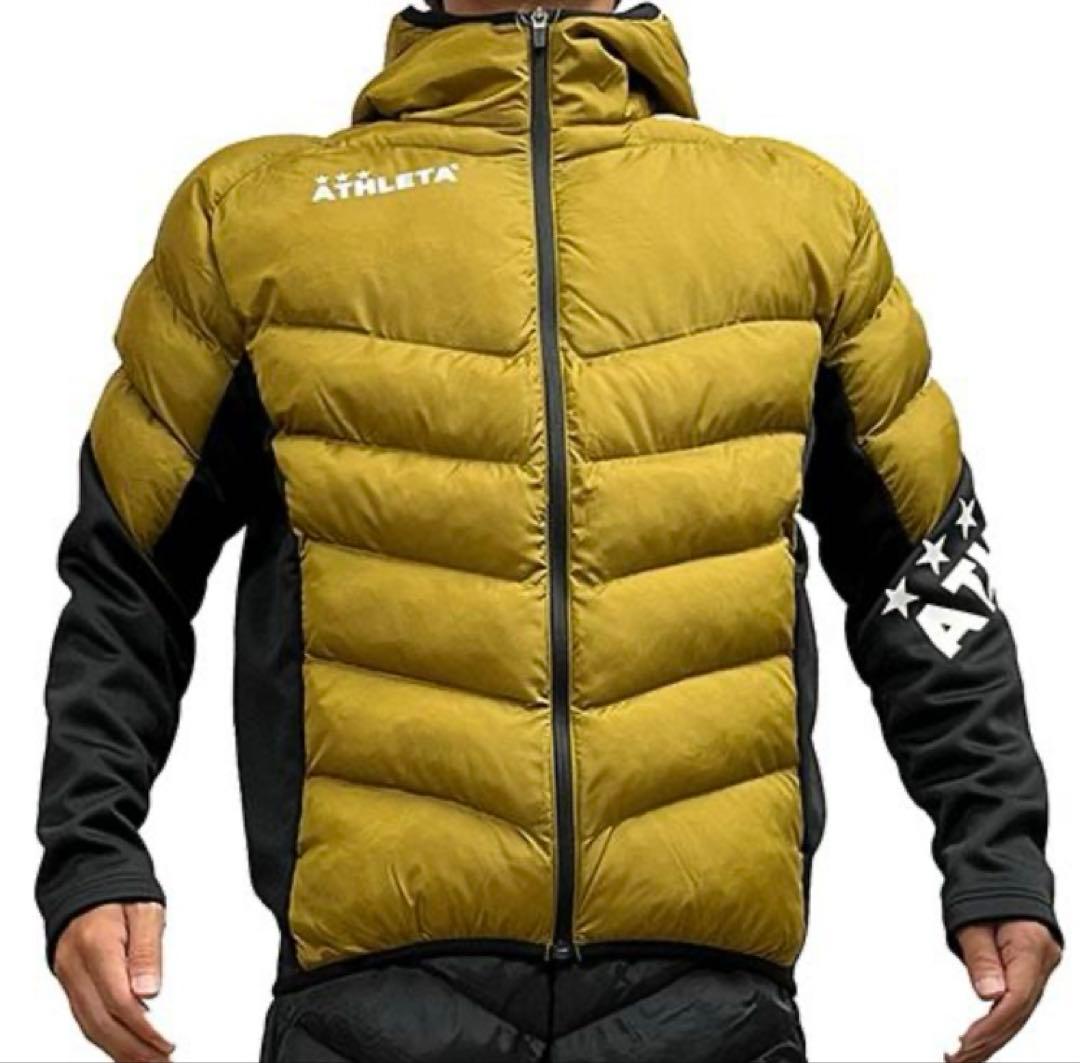 ダウンMサイズ　アスレタ 中綿　ATHLETA フード付きダウンジャケット