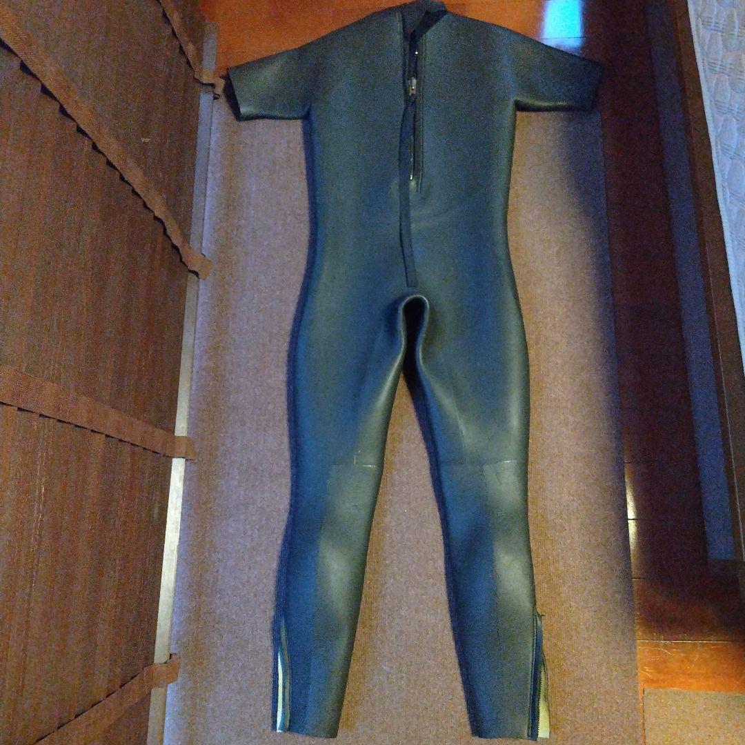 ロングジョンウェットスーツ 5ミリ黒 ネオプレン