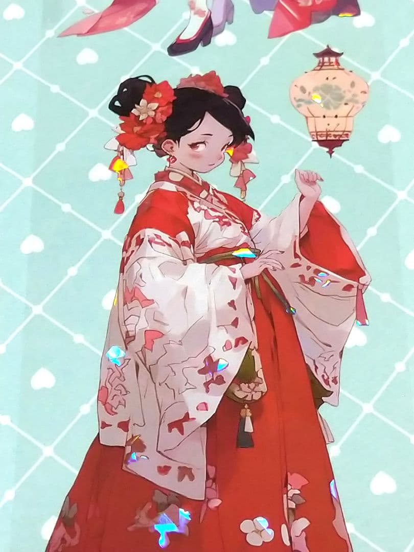 廃盤品✩J1065＃花绮川(贝壳光)目境幽冥切売り海外人物マステ女の子AIマステ