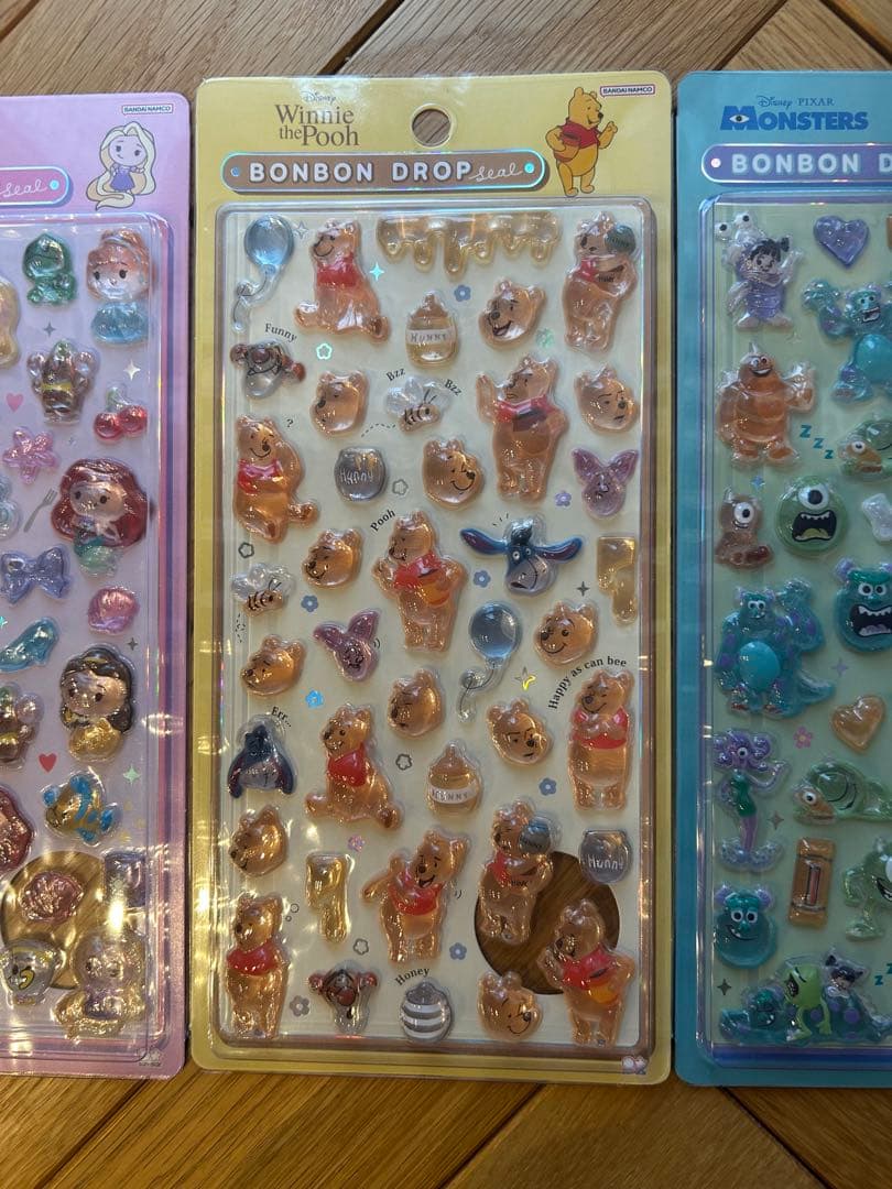 正規品★ボンボンドロップシール　ディズニー　4枚セット