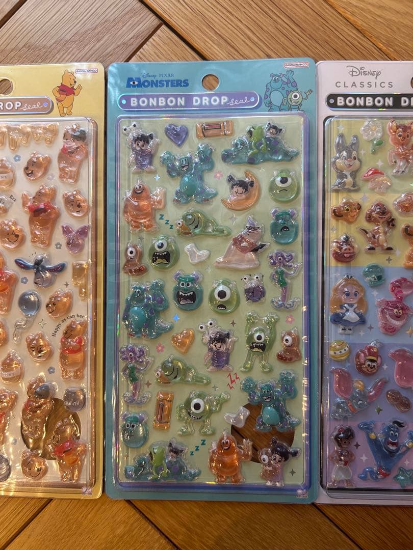 正規品★ボンボンドロップシール　ディズニー　4枚セット