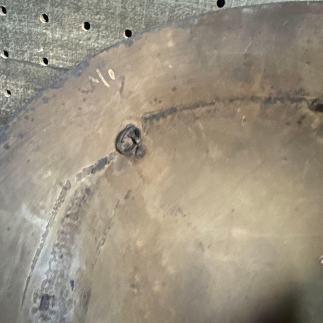 実物　旧日本軍　帝国陸軍　九〇式鉄帽　90式　軍装　ミリタリー　ヘルメット