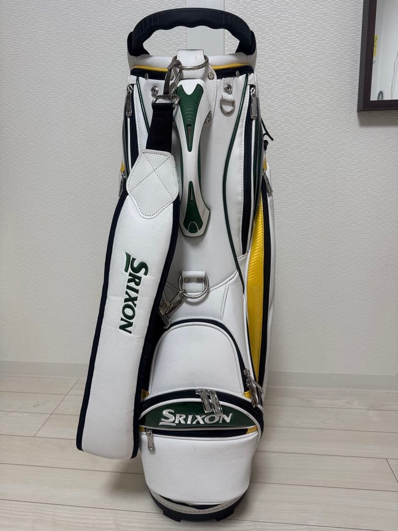 SRICONキャディバッグ ホワイト/グリーン/イエロー