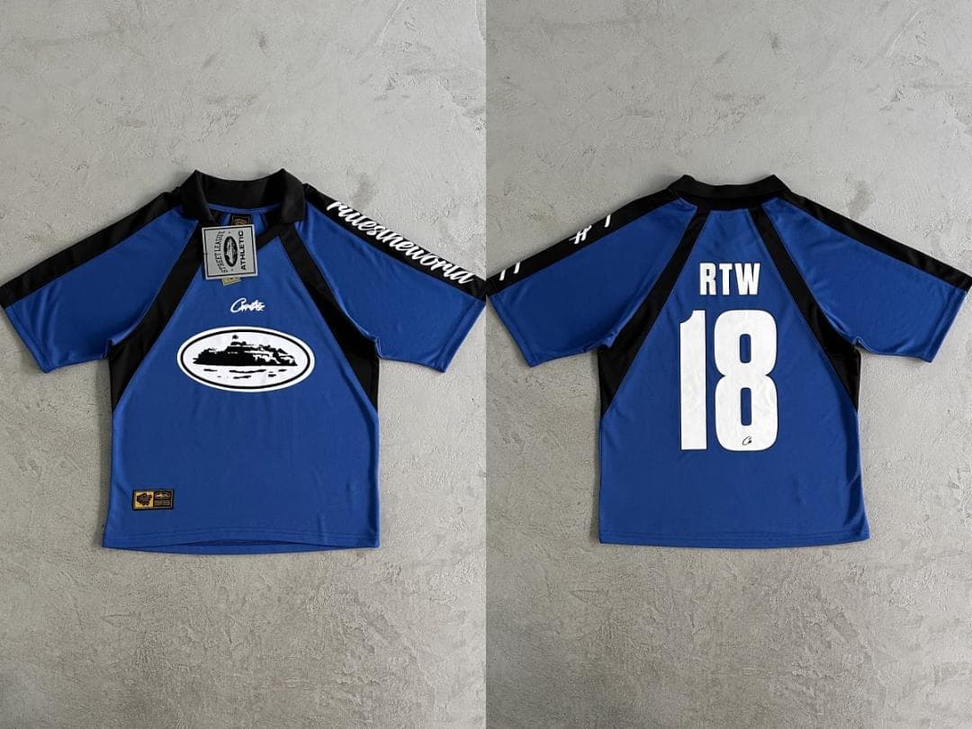 シャツ Corteiz Alcatraz Football Jersey - Blue
