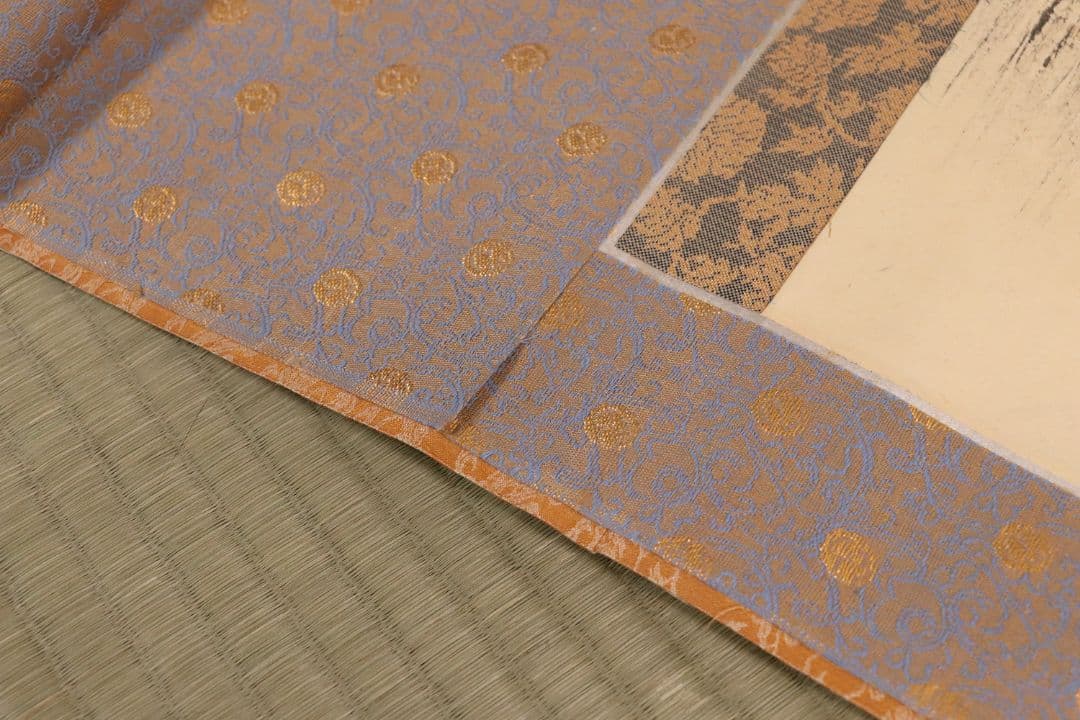 【真作】稲葉心田「達磨円覚大師半身像・廓然無聖・画賛」紙本掛軸 大幅 MA442