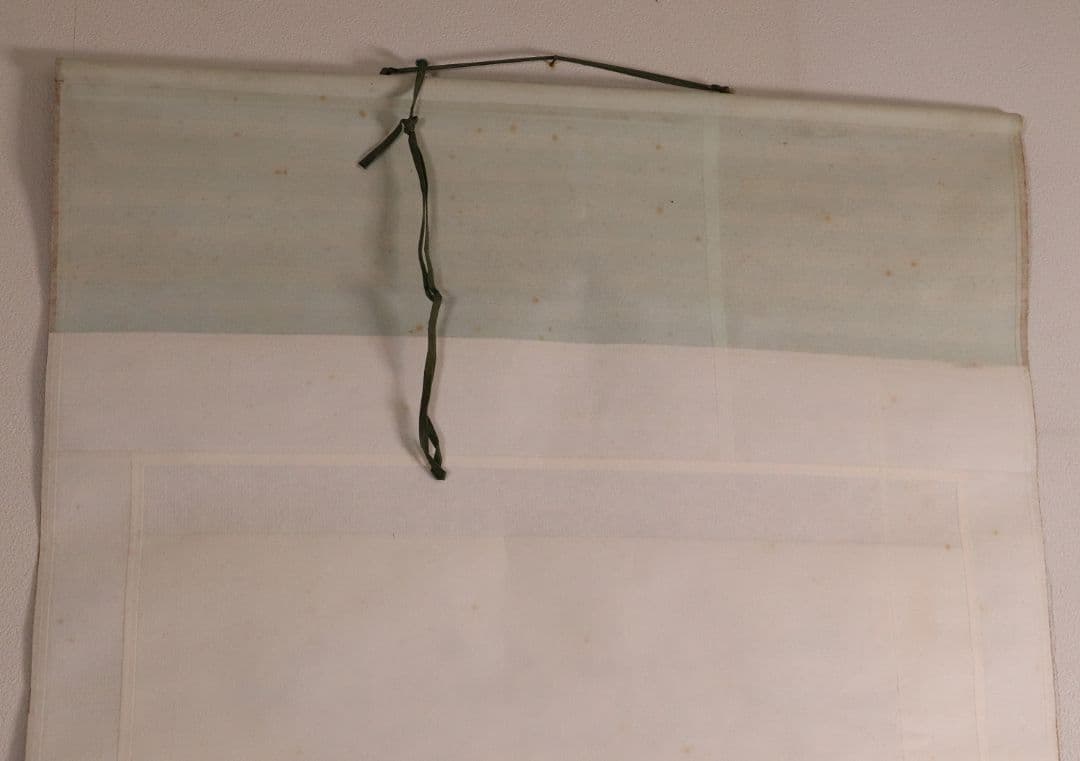 【真作】稲葉心田「達磨円覚大師半身像・廓然無聖・画賛」紙本掛軸 大幅 MA442