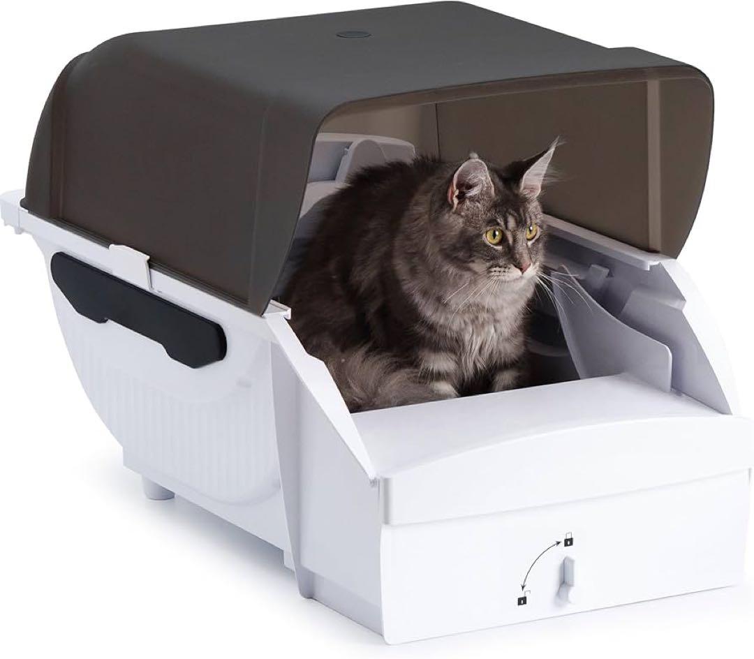 トイレ 猫 自動 大型 ネコトイレ 多頭飼い 静音設計 自動清掃 臭わない