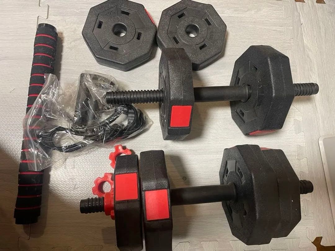 FLYBIRD トレーニングベンチとダンベルセット