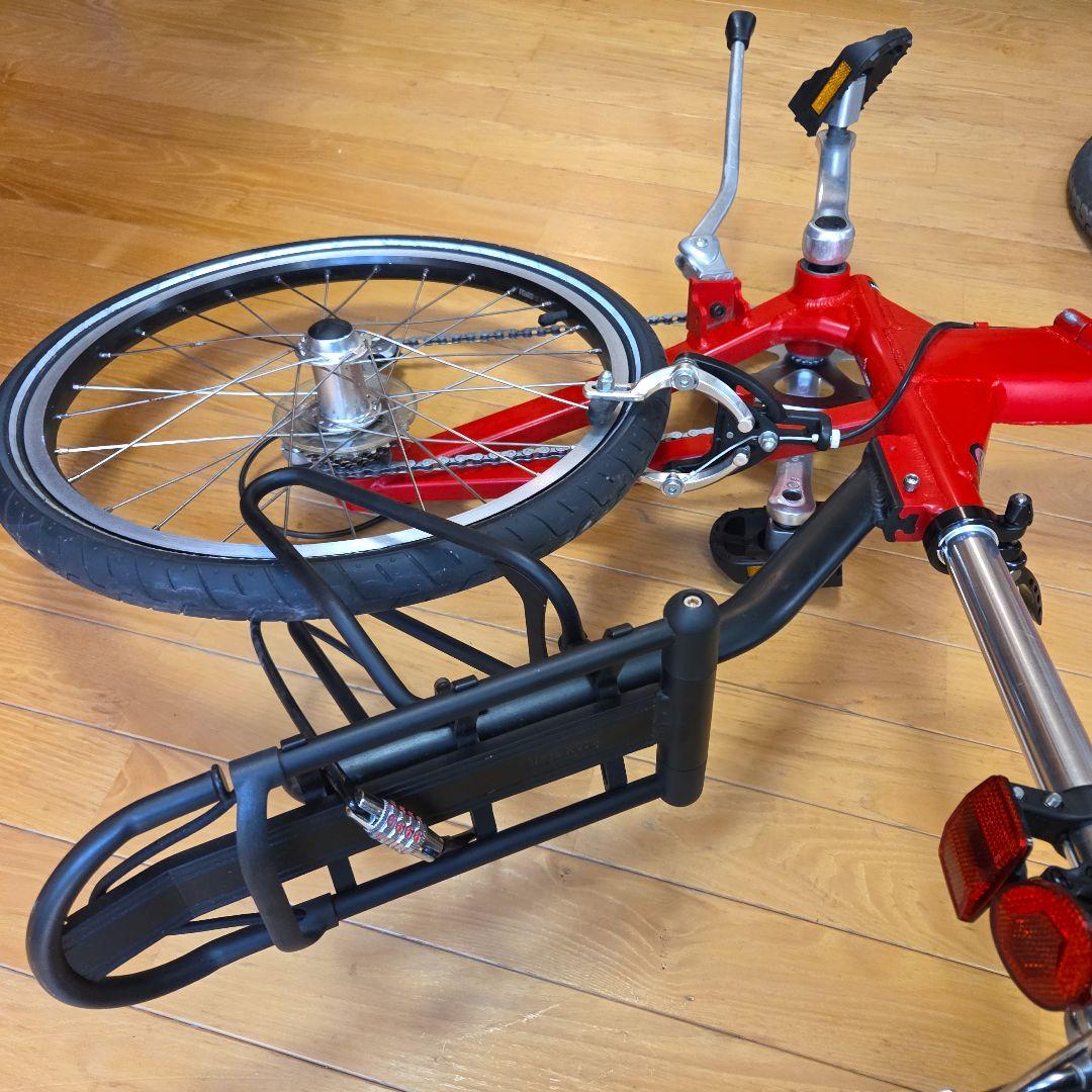 ジャイアントHalfway　(ハーフウェイ)　折りたたみ自転車　カラー赤レッド