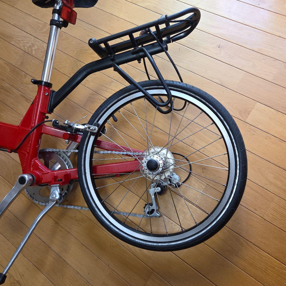 ジャイアントHalfway　(ハーフウェイ)　折りたたみ自転車　カラー赤レッド