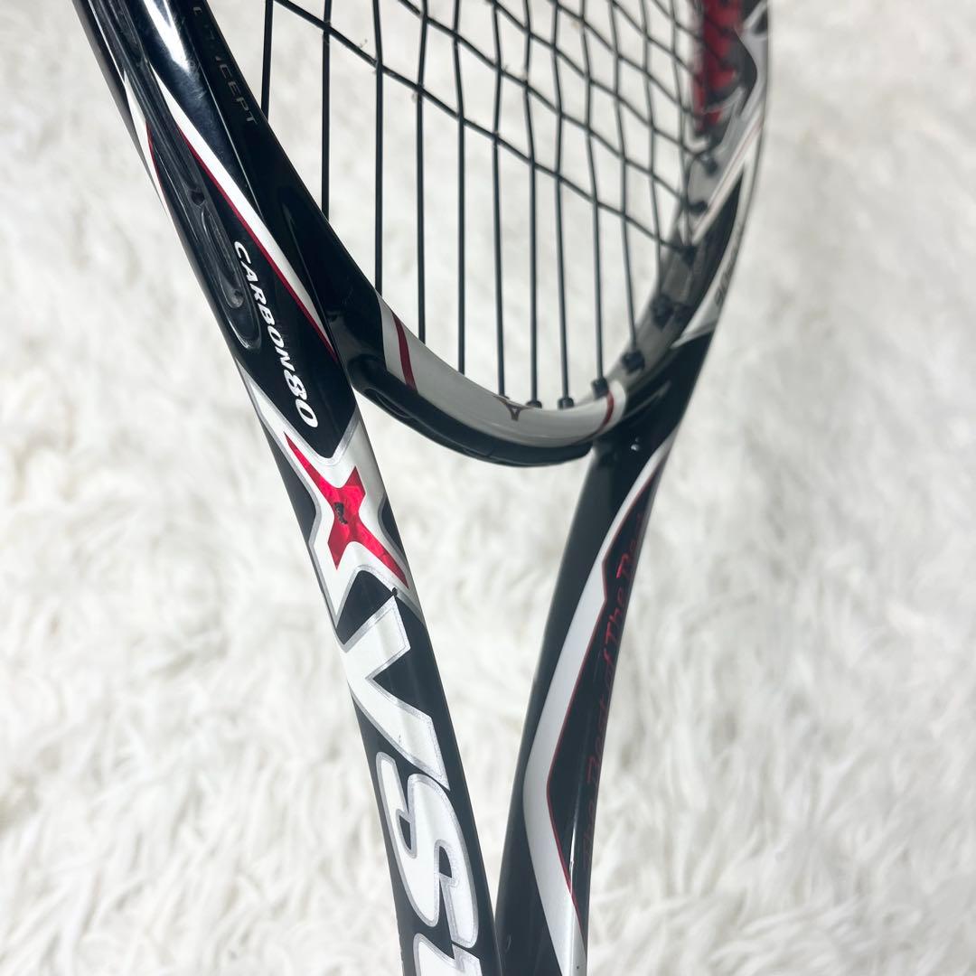【美品】ミズノ XYST TT 0U ソフトテニス ラケット MIZUNO 前衛