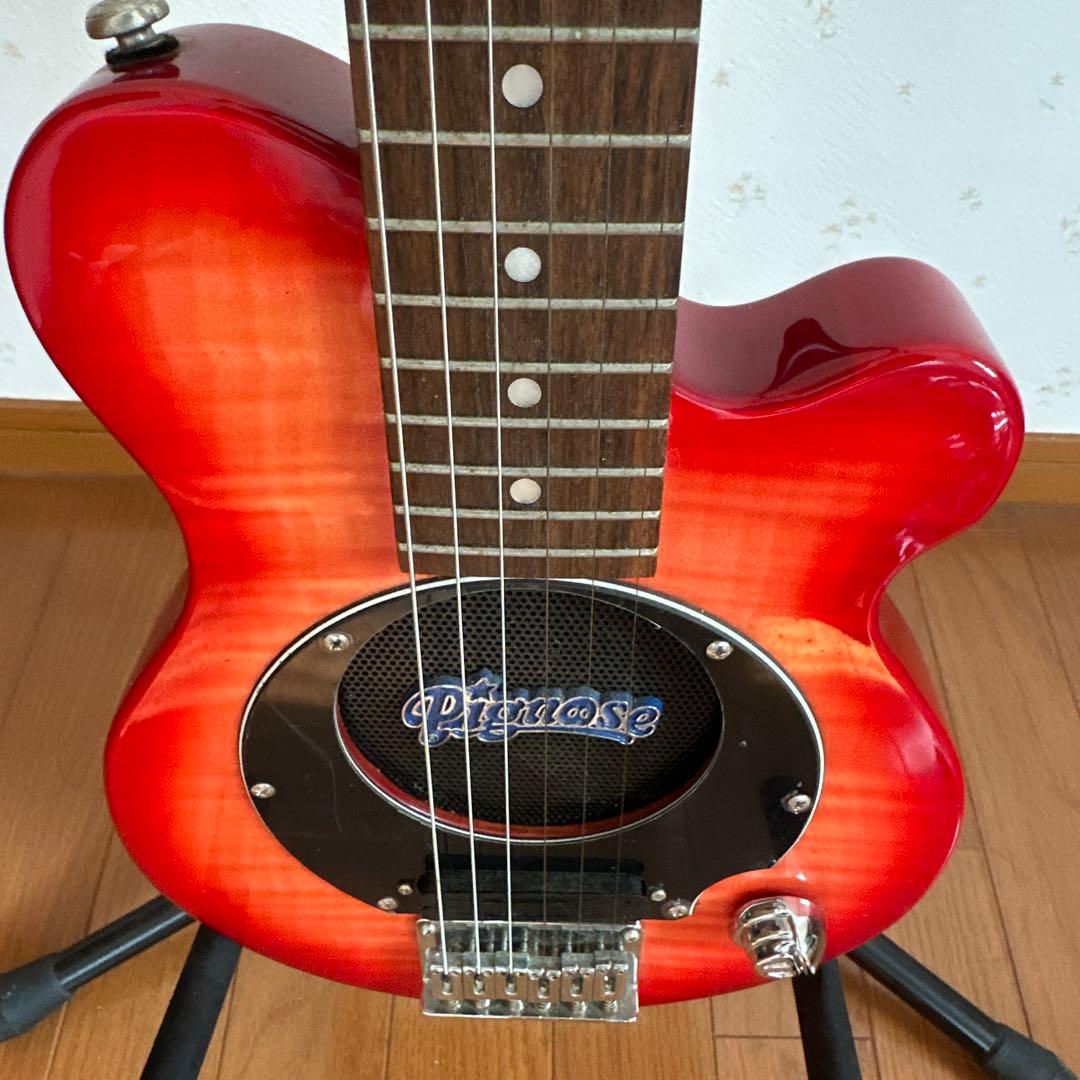 Pignose エレキギター　アンプ内蔵　レッド