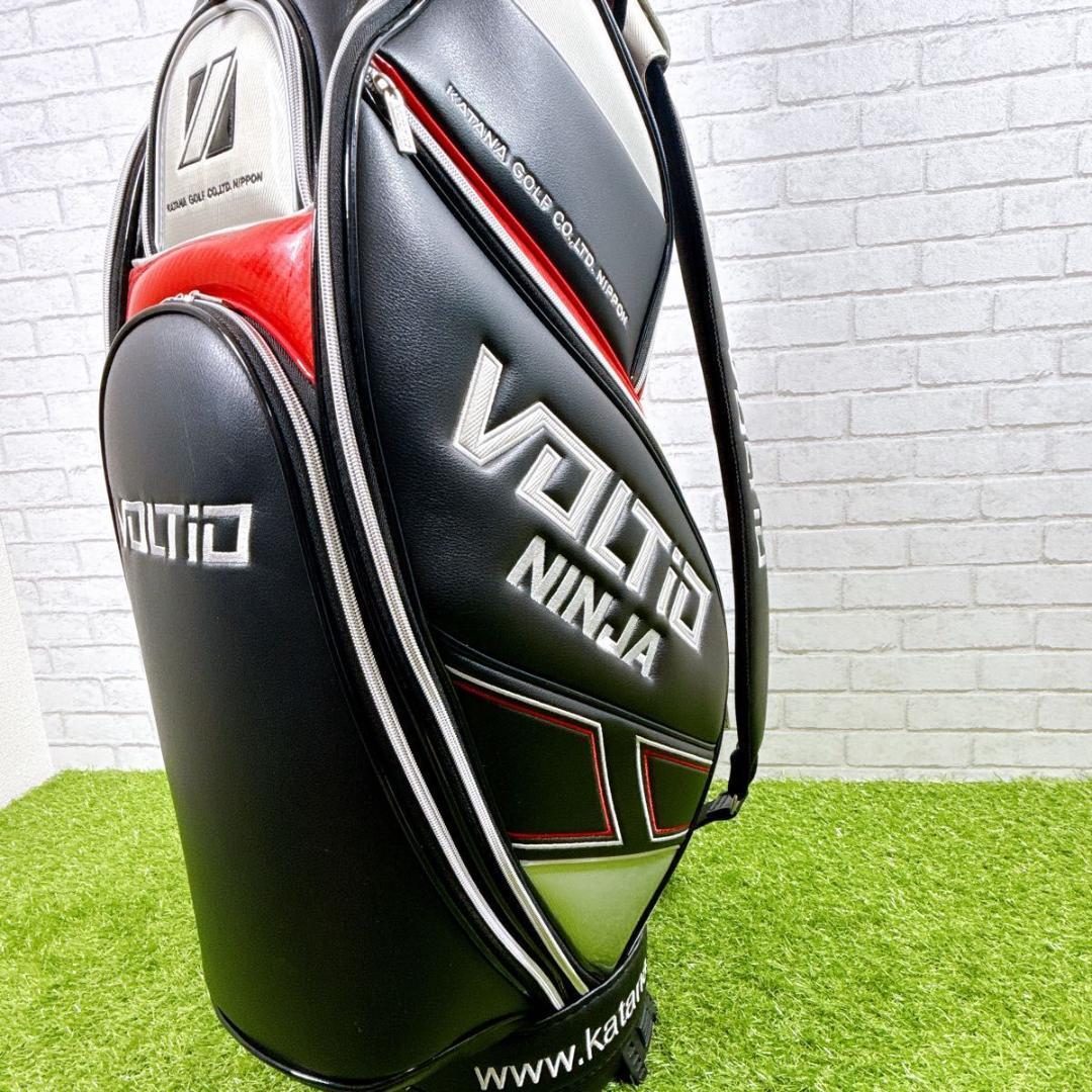 VOLTIO NINJA キャディバッグ ブラック×レッド×シルバー 未使用品