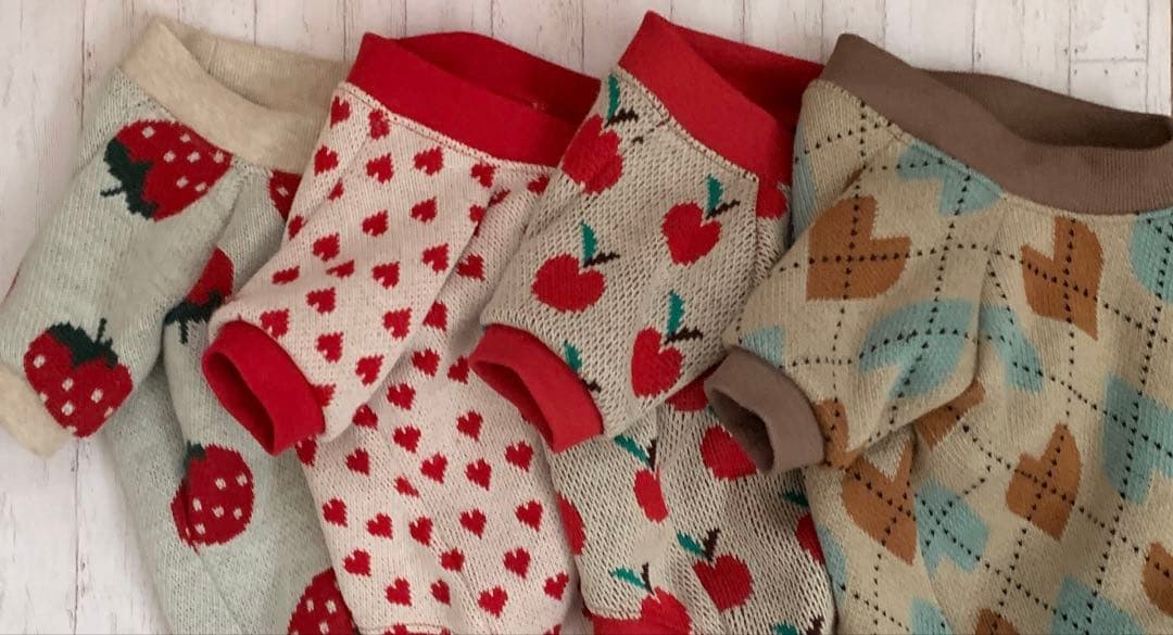 ガッツさま専用　フレブル服　ちびハートラグランニット　ハンドメイド