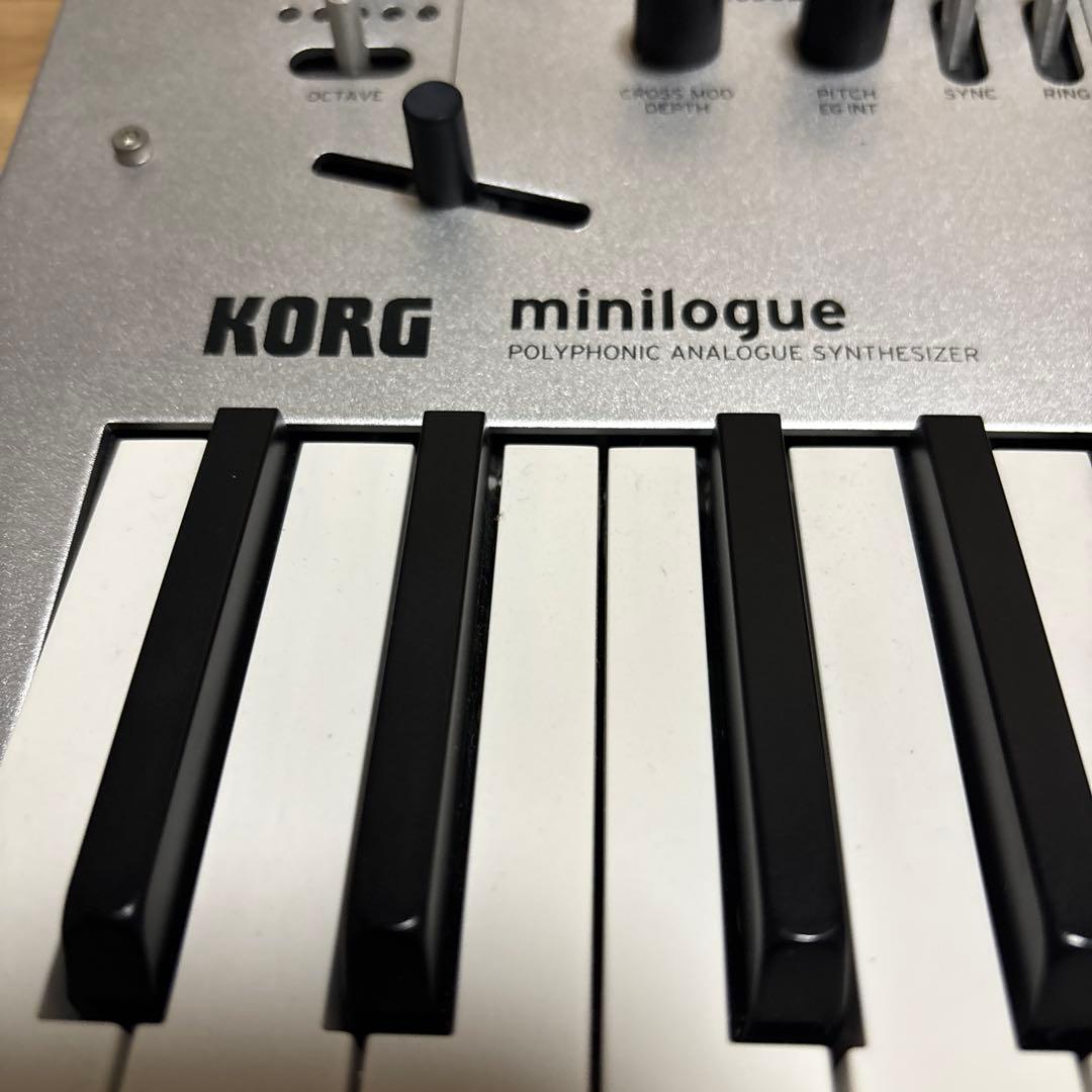 【美品】KORG minilogue アナログシンセサイザー 37鍵