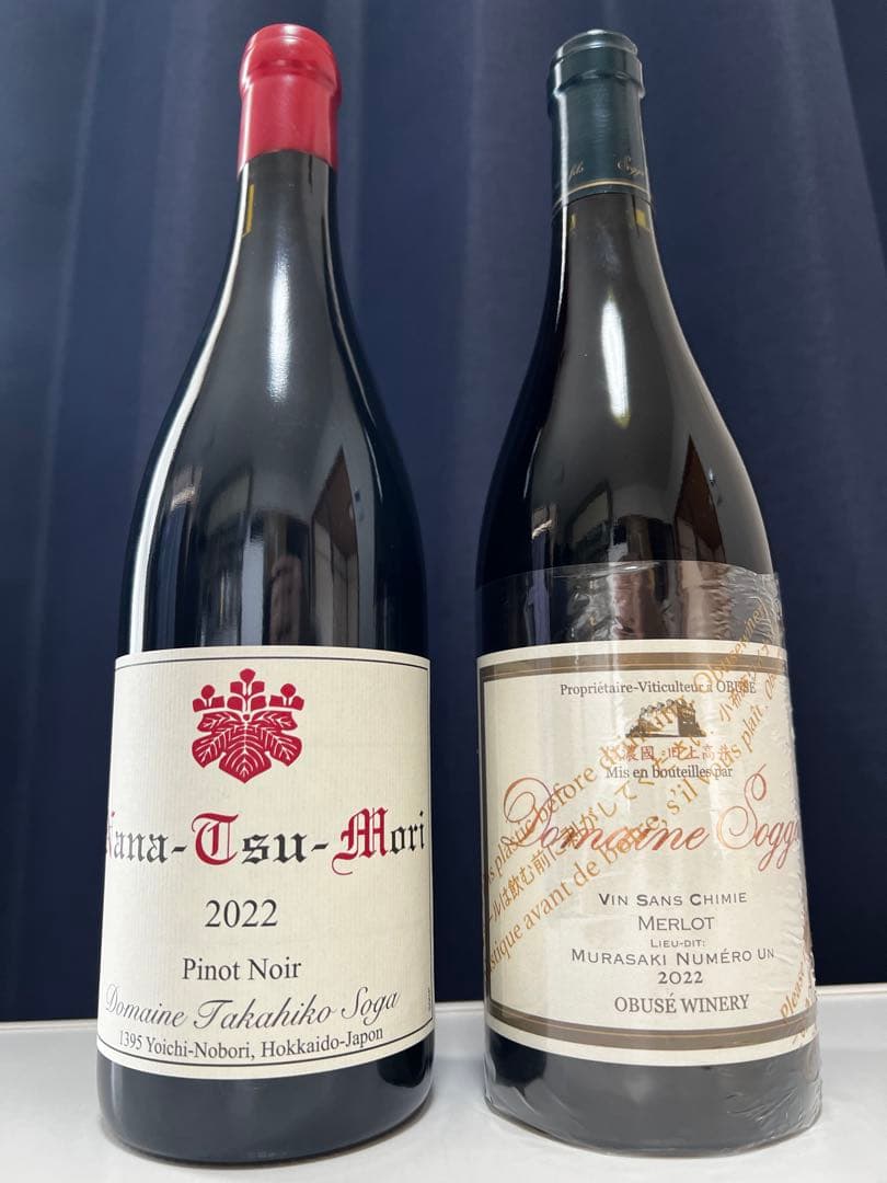 ドメーヌタカヒコ　ナナツモリ2022 ドメイヌソガ　メルロサンシミ2022