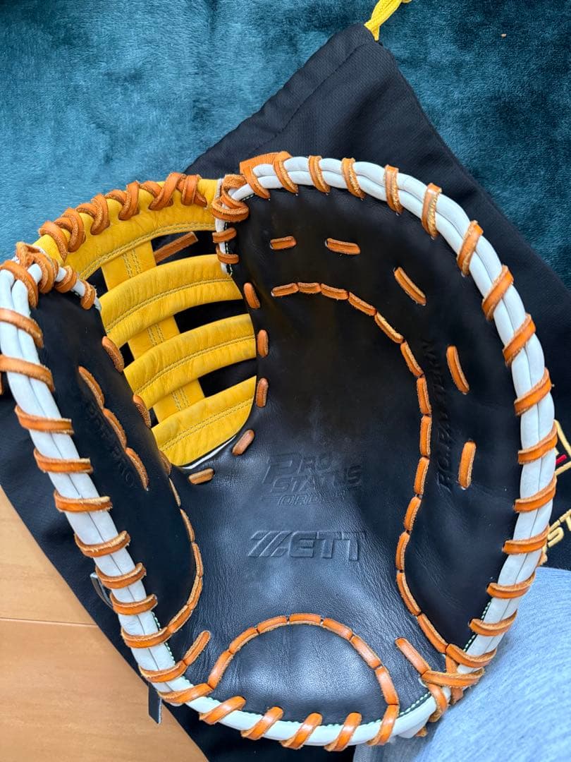 ZETT プロステイタス　軟式オーダー ファーストミット　型付け済み　屋外未使用