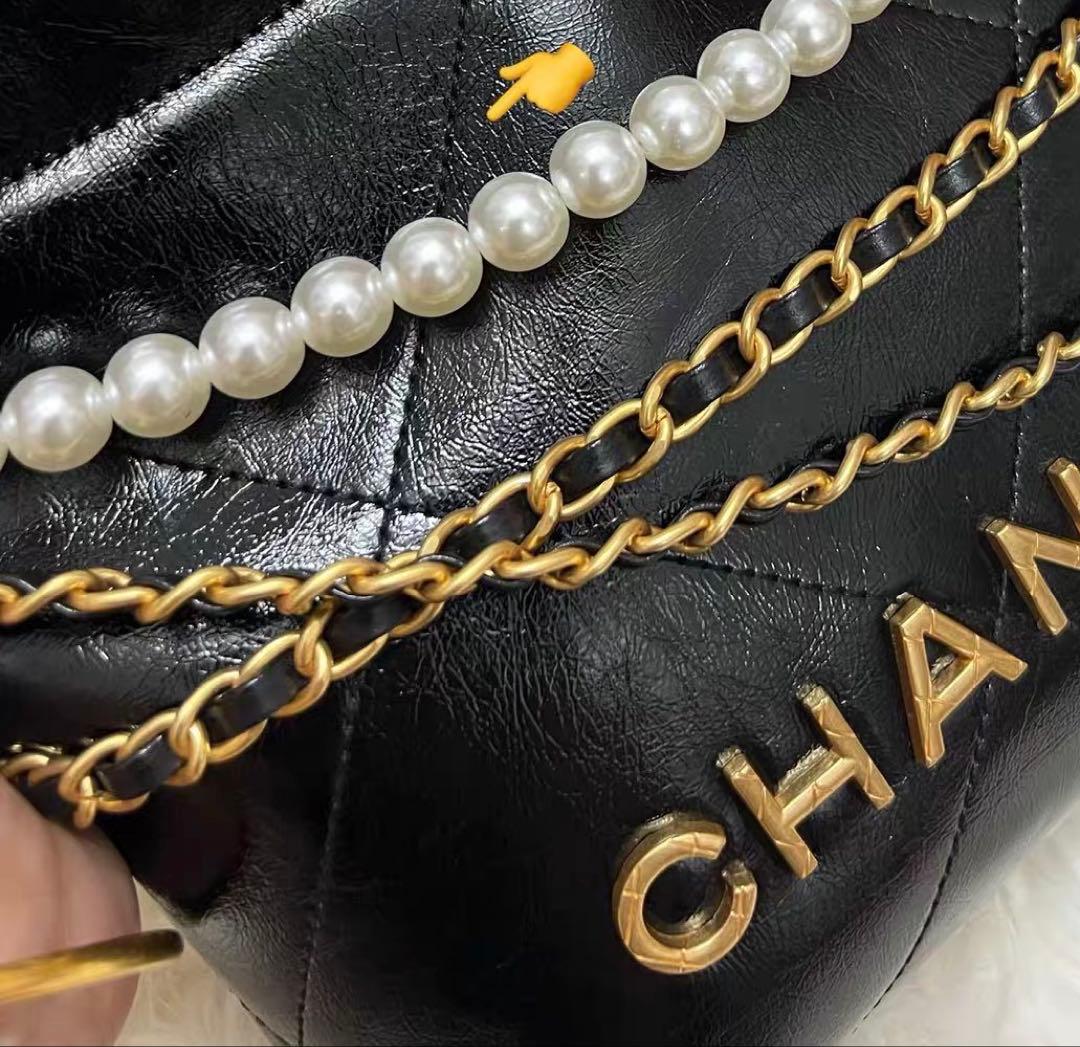 CHANEL ノベルティ チェーンバッグ パール ポーチ付き　箱付き