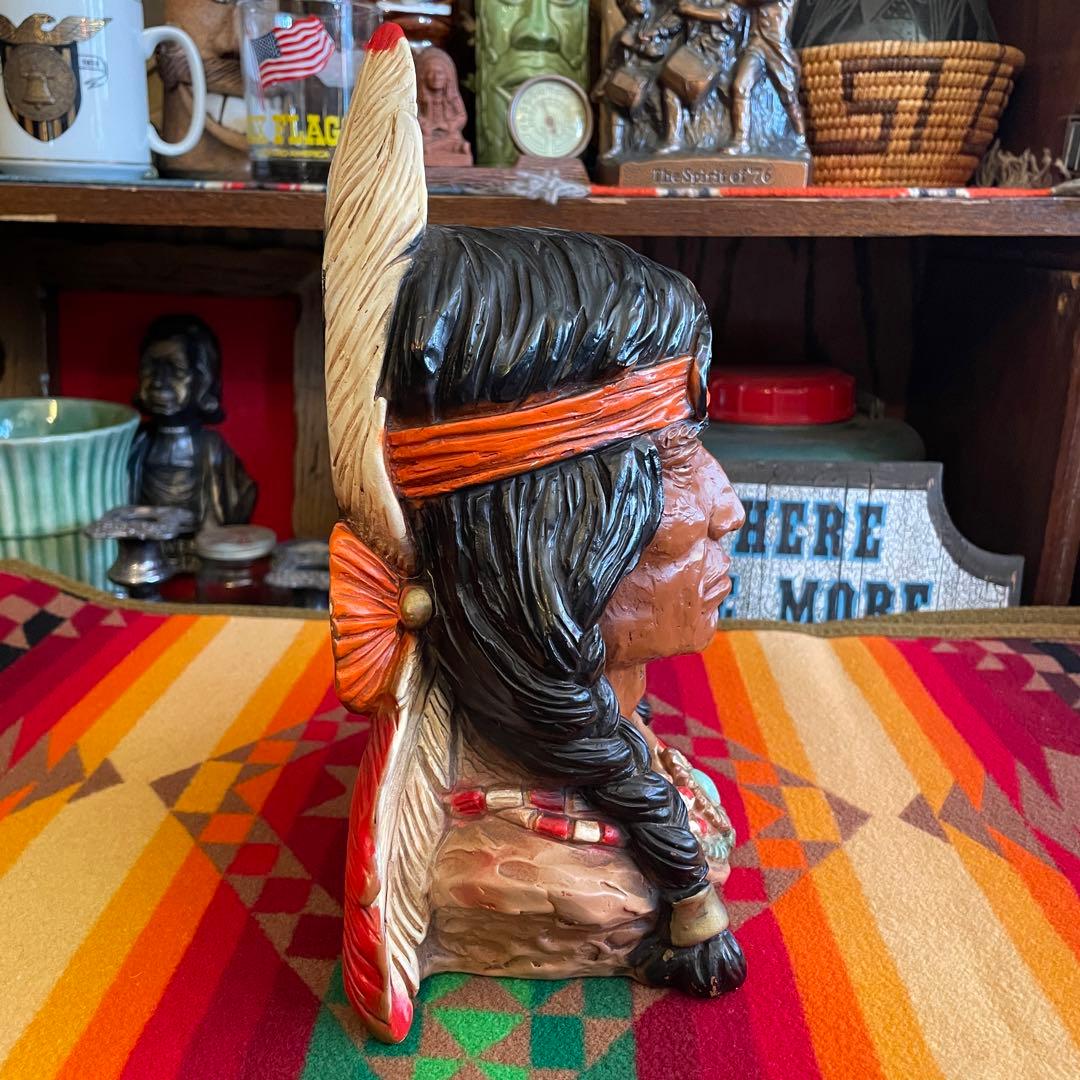 希少レア！60's ネイティブアメリカン像　USAアンティークナバホ族アリゾナ州