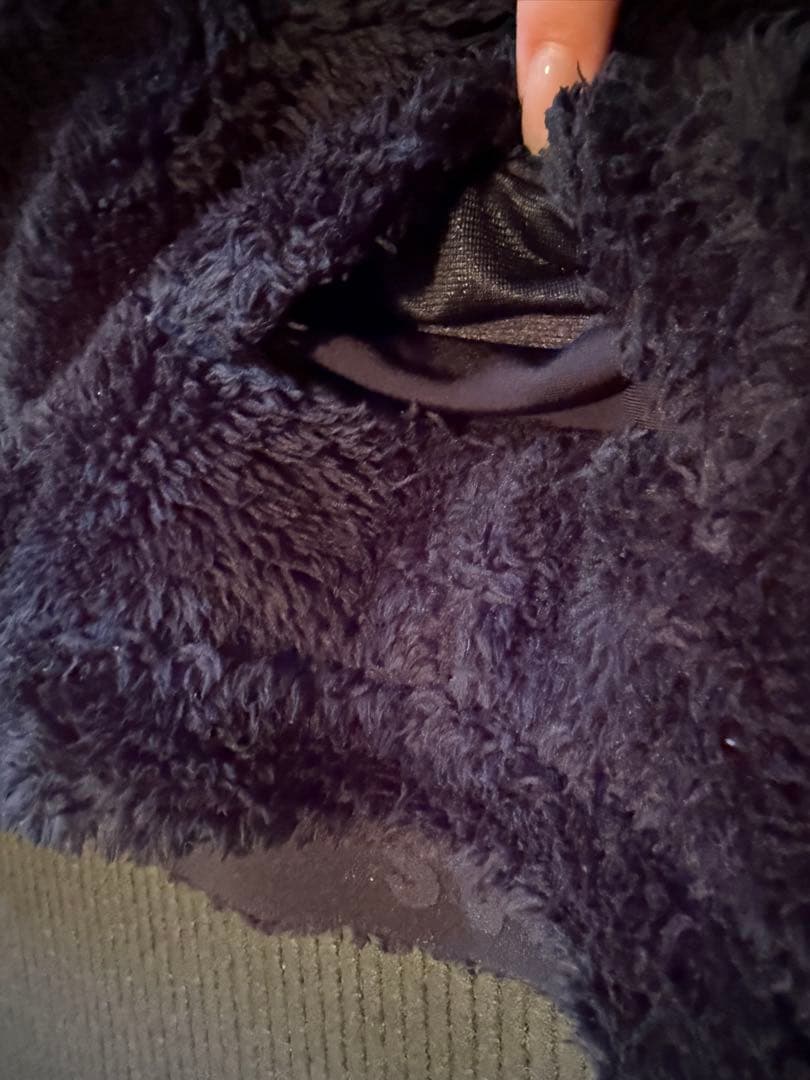 adidas ブラック フリース もこもこセットアップ