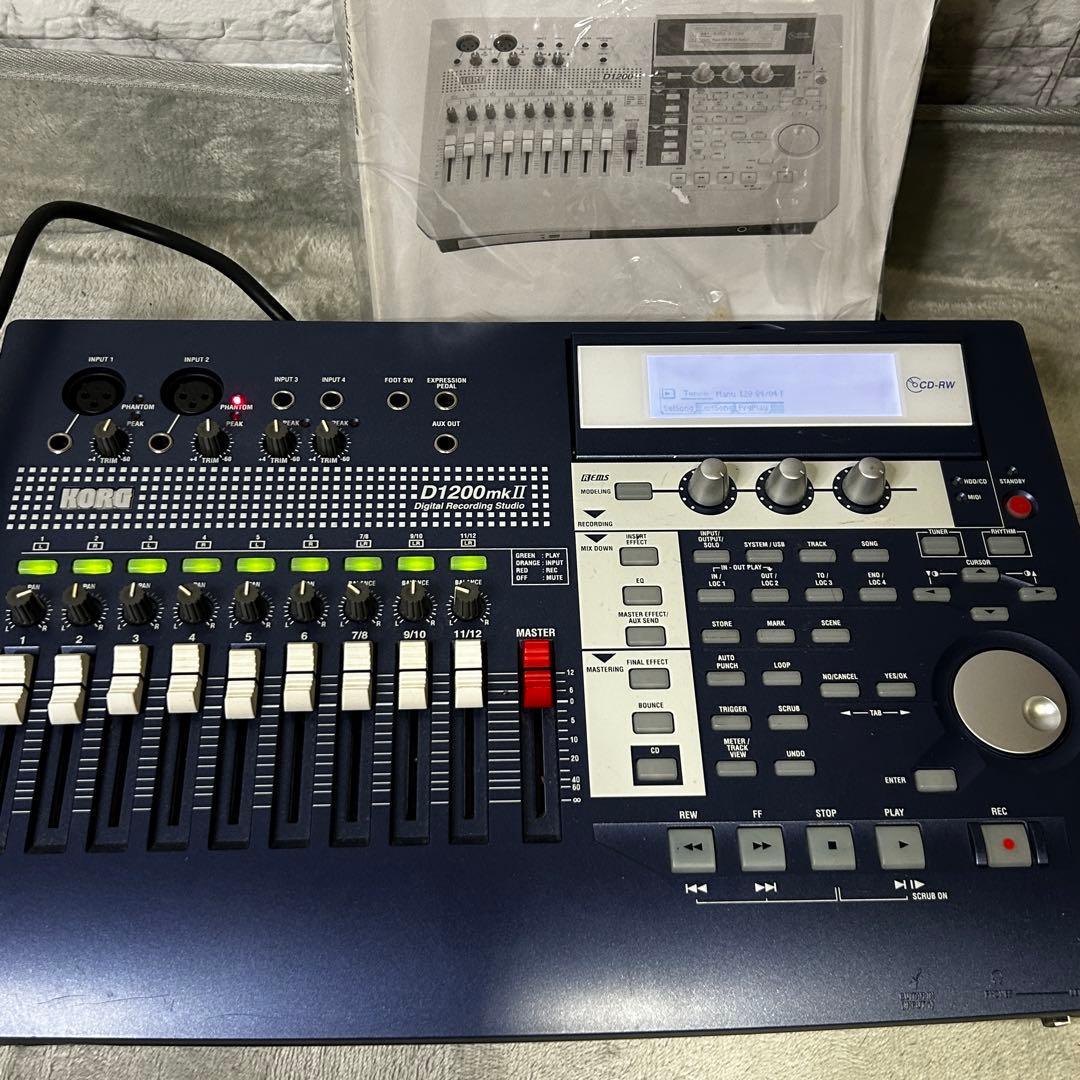 KORG D1200mkII MTR 画面不良（HDDフォーマット済）