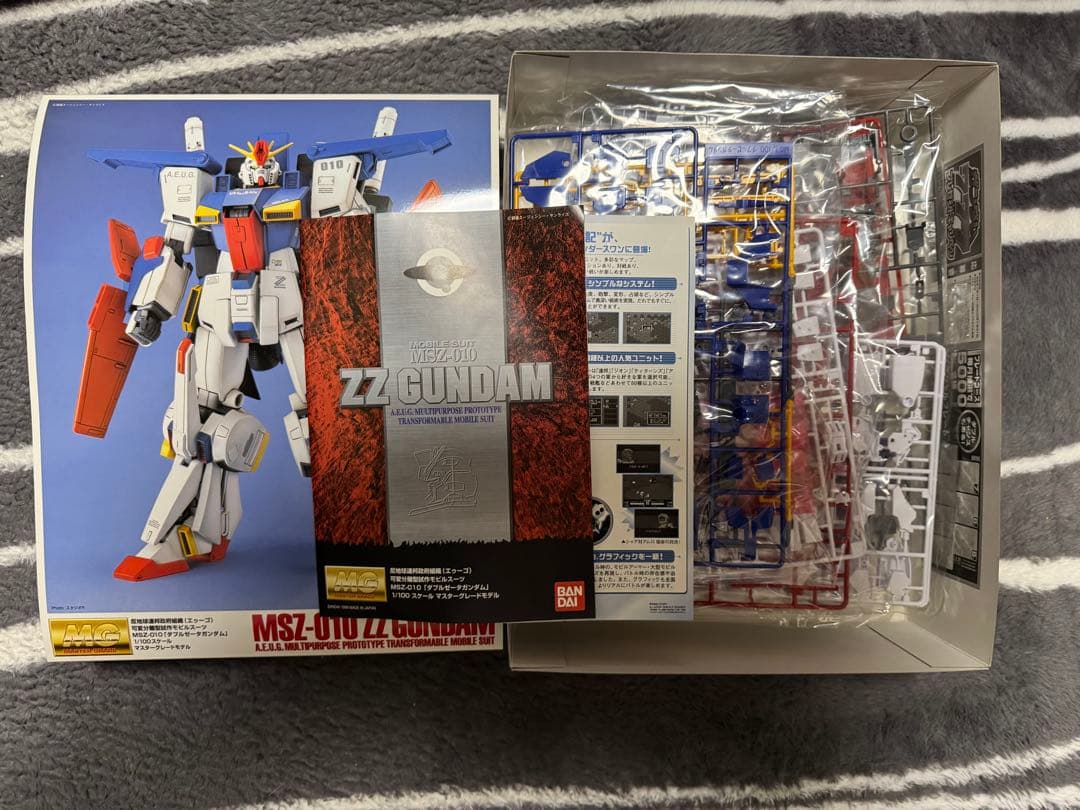 MG(マスターグレード)のMSZ-010 ZZ GUNDAM、新品