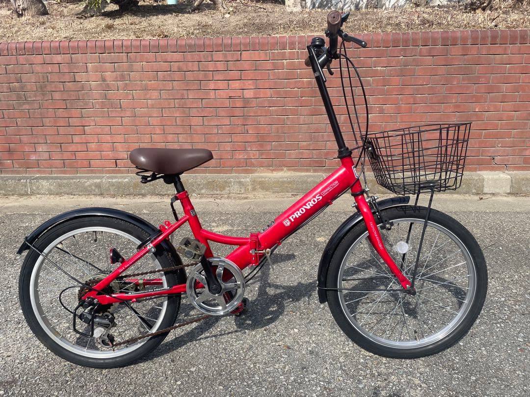 PROVROS P-206折りたたみ自転車（20インチ、シマノ6段変速）