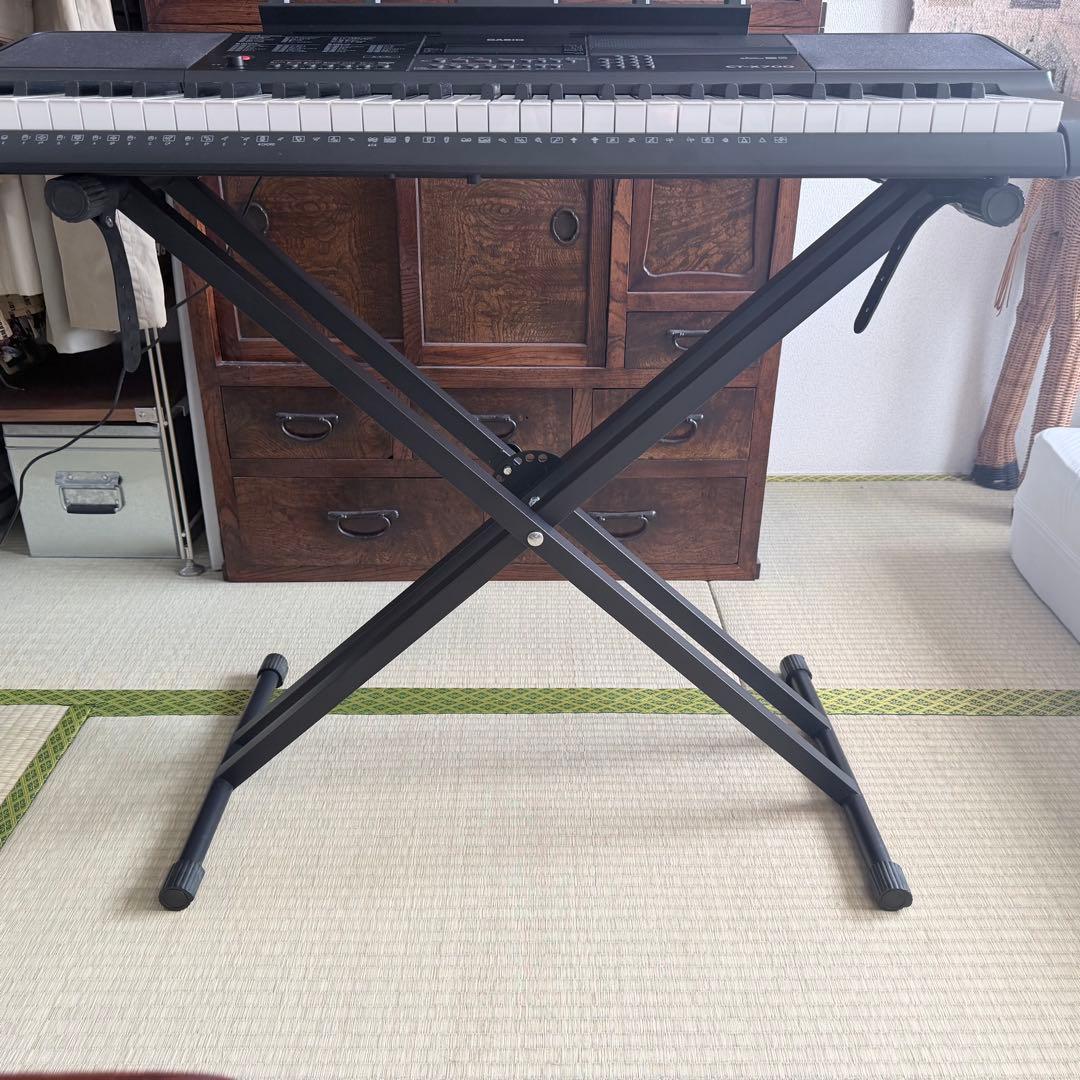 【美品】CASIO CT-X700 電子キーボード アダプタ 譜面立て スタンド