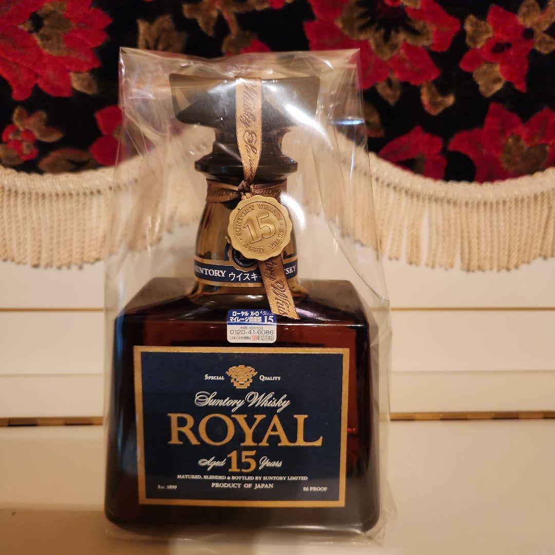 古酒 サントリーウイスキー  15年 グレンクアリングラス付き