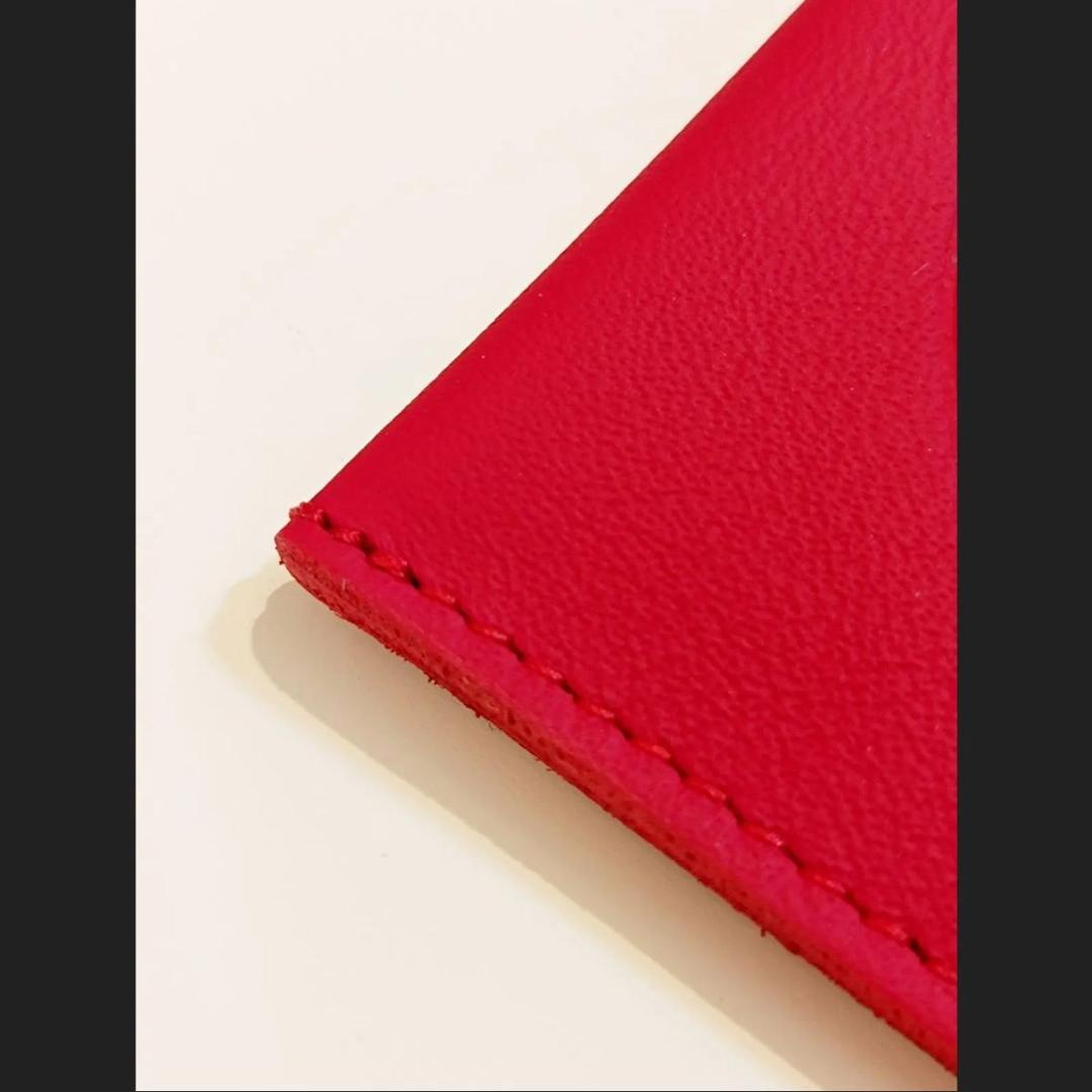 ランボルギーニ　カードホルダー　カードケース　レザー　レッド　赤　カード入れ