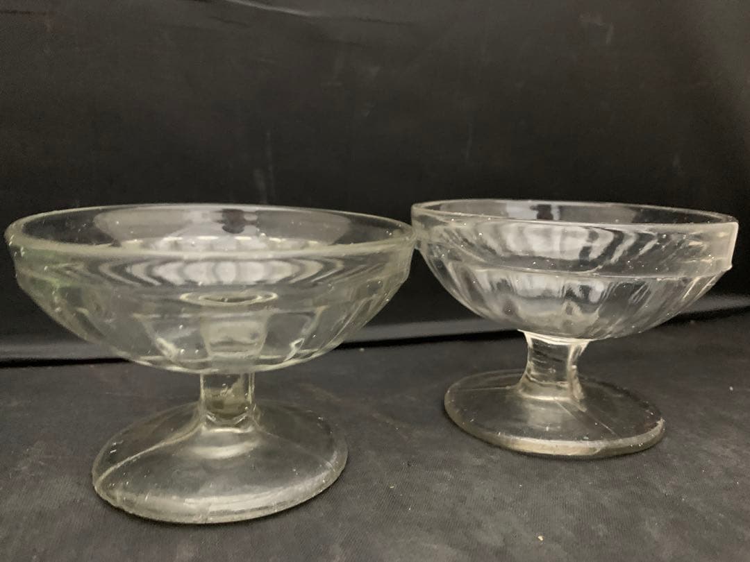 アンティーク　レトロ　かき氷ガラス　ガラスコップ　5客