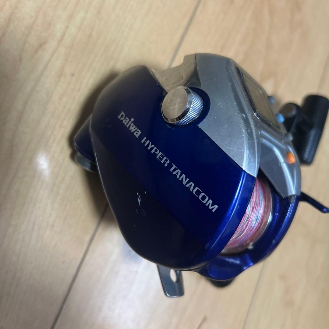 電動リール デジタル表示 青