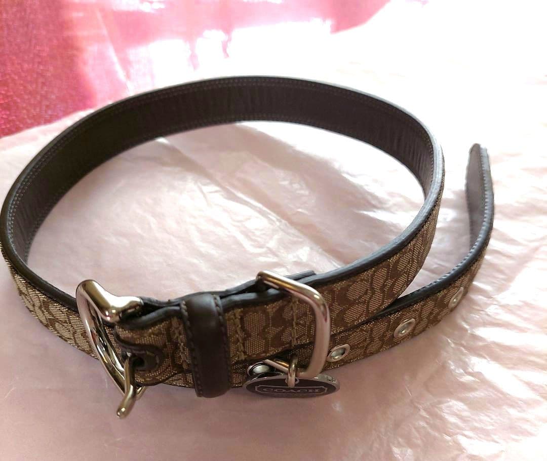 【新春セール！激レア!】COACH 大型犬用カラー&リード セット 未使用品