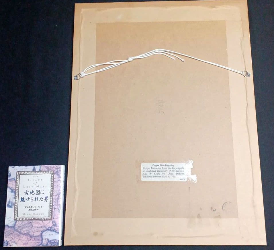 お値下げ　額装品　古典版画　18世紀　ディドロー　百科全書　「銅版印刷」　極美品