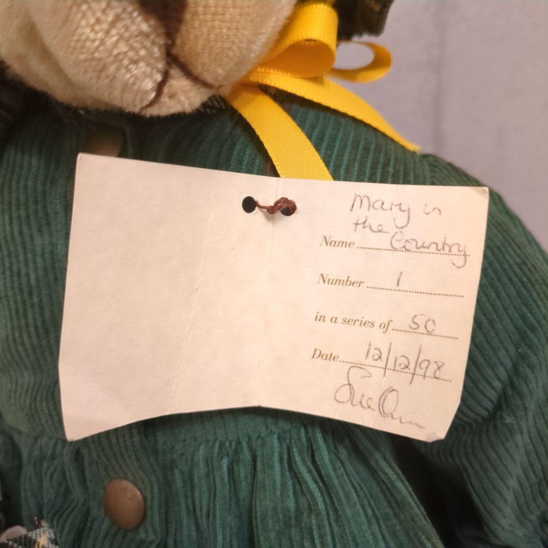 Sue Quinn スークイン テディベア くまのぬいぐるみ 1998年 タグ付