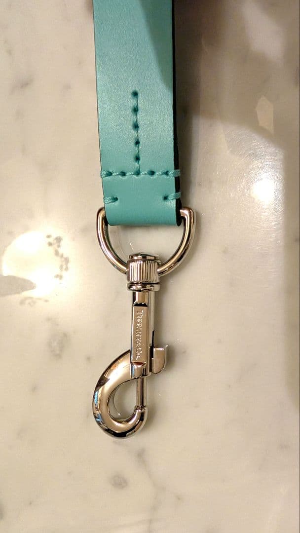 ■試着のみ 新品未使用 TIFFANY 首輪+リードセット Lサイズ 中〜大型犬