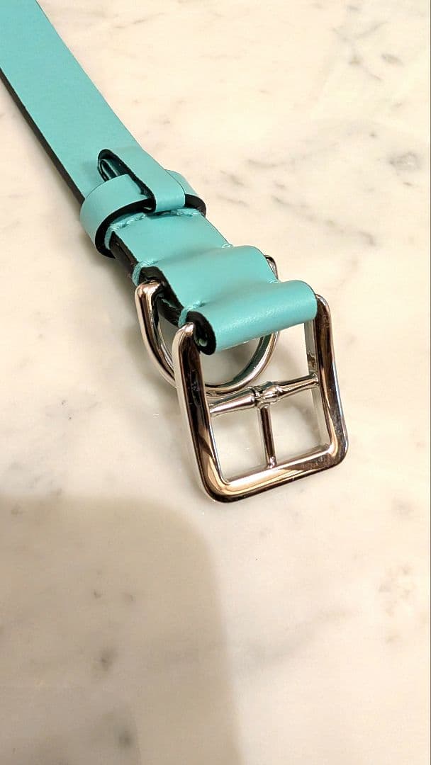 ■試着のみ 新品未使用 TIFFANY 首輪+リードセット Lサイズ 中〜大型犬