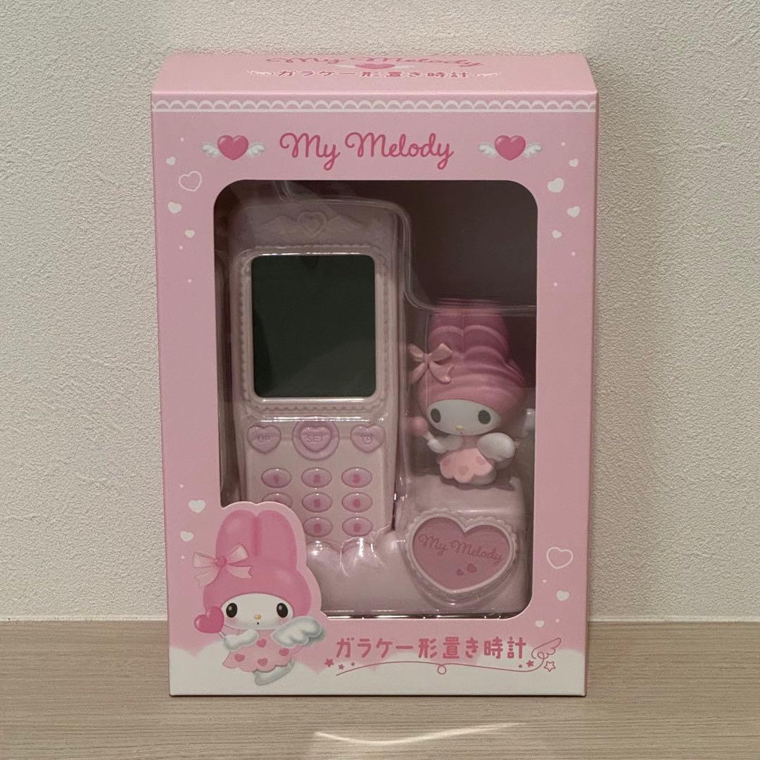 サンリオ ガラケー形置き時計 ハローキティ マイメロディ クロミ 3点セット