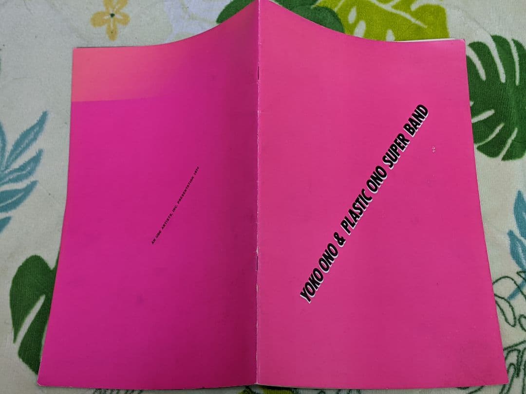 オノヨーコ/YOKO ONO/ツアーパンフレット 1974年